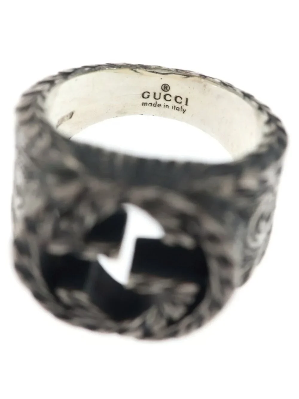 Gucci Interlocking G Ring Silver